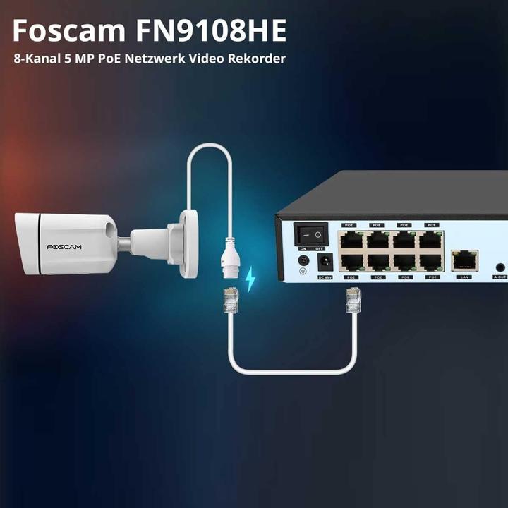 Produktbild Foscam FN9108HE 8-Kanal Netzwerk-Videorecorder (3840 x 2160 Pixels)