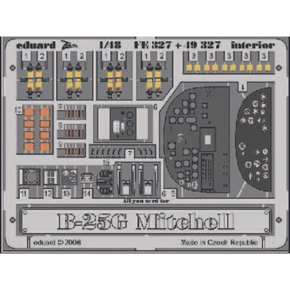 Eduard B-25G Mitchell interior Für Accurate Miniatures Bausatz