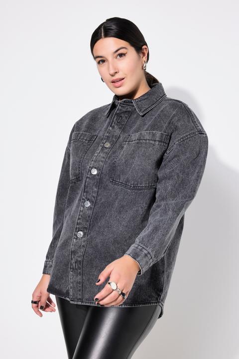 Produktbild Studio Untold Jeanshemd, oversized, Hemdkragen, Langarm (50, 52)