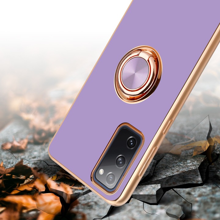 Actual product image Cadorabo Case for Samsung Galaxy S20 FE in TPU with camera protection and ring LM089 Style (Samsung Galaxy S20 FE)
