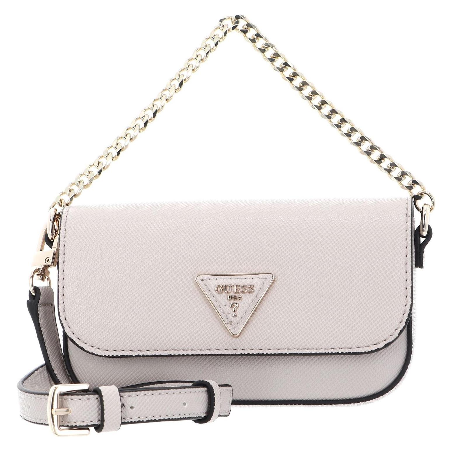 Guess, Damen, Handtasche, Brynlee Micro Mini Flap, Beige