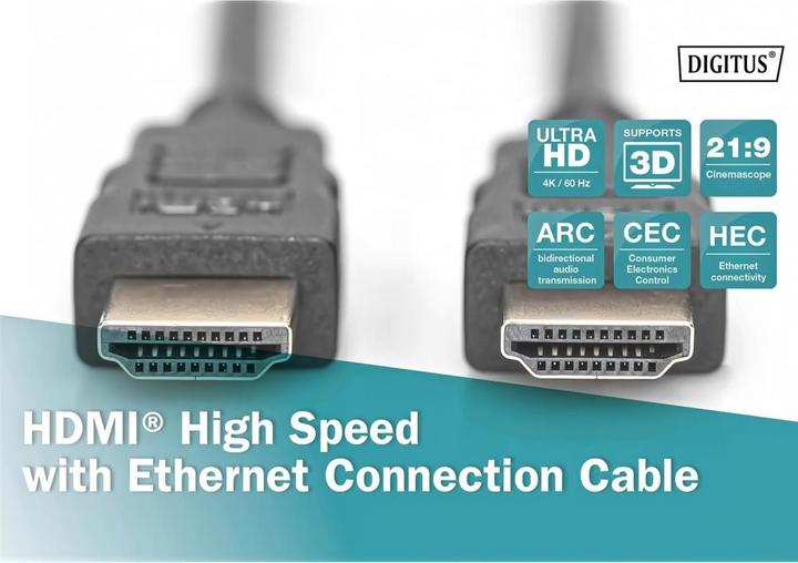 Produktbild Digitus HDMI (Typ A) — HDMI (Typ A) (3 m, HDMI, 2.0)