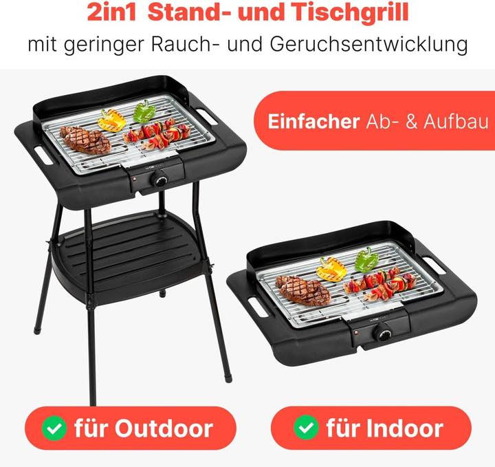 Produktbild Clatronic Stand- und Tischgrill (2 kW)