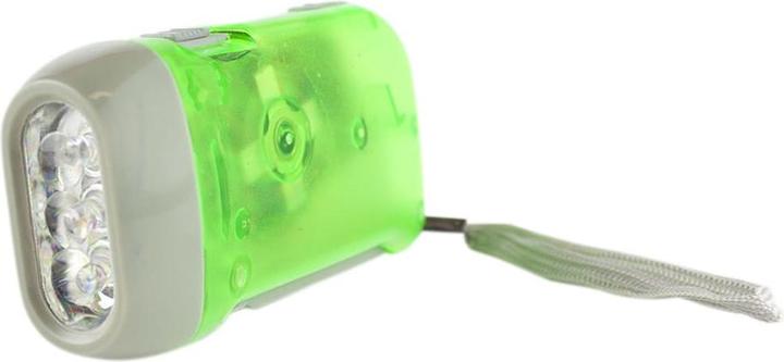 Actual product image JTI Hand-operated LED torch - Green