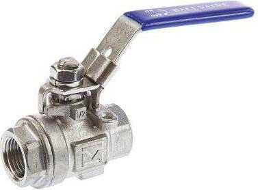 Image du produit RS PRO Robinet boisseau,2 pc inox 1/2in BSPP