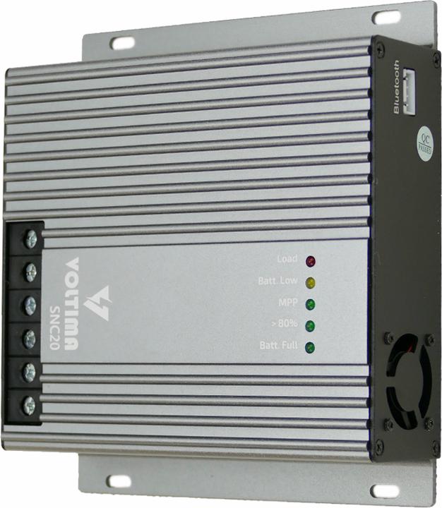 Image du produit Voltima SCN20 MPPT Contrôleur de charge solaire 12V/24V 240Wp/480Wp 50V 20A