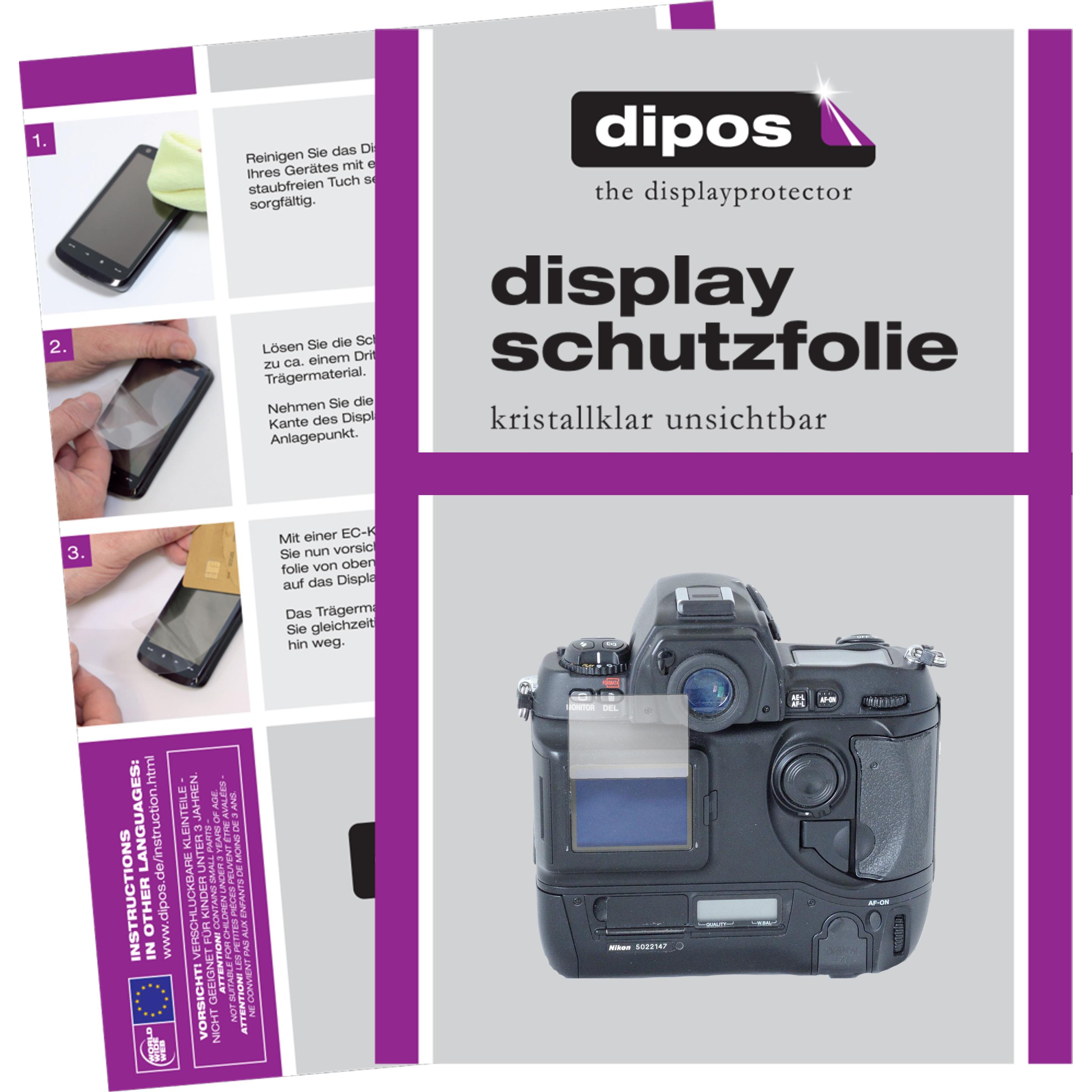 Dipos Displayschutzfolie Crystalclear (Displayschutz, Nikon D1), Kameraschutz, Transparent