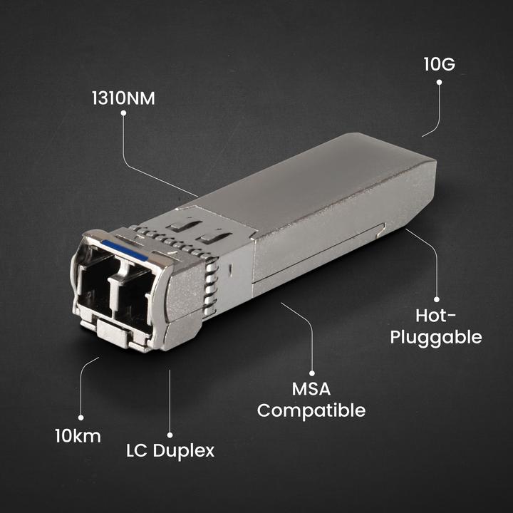 Image du produit Extralink SFP+ 10G 2er-Pack | Module SFP+ | 10 Gbit/s LC/UPC 1310 nm 10 km monomode DOM spezi
