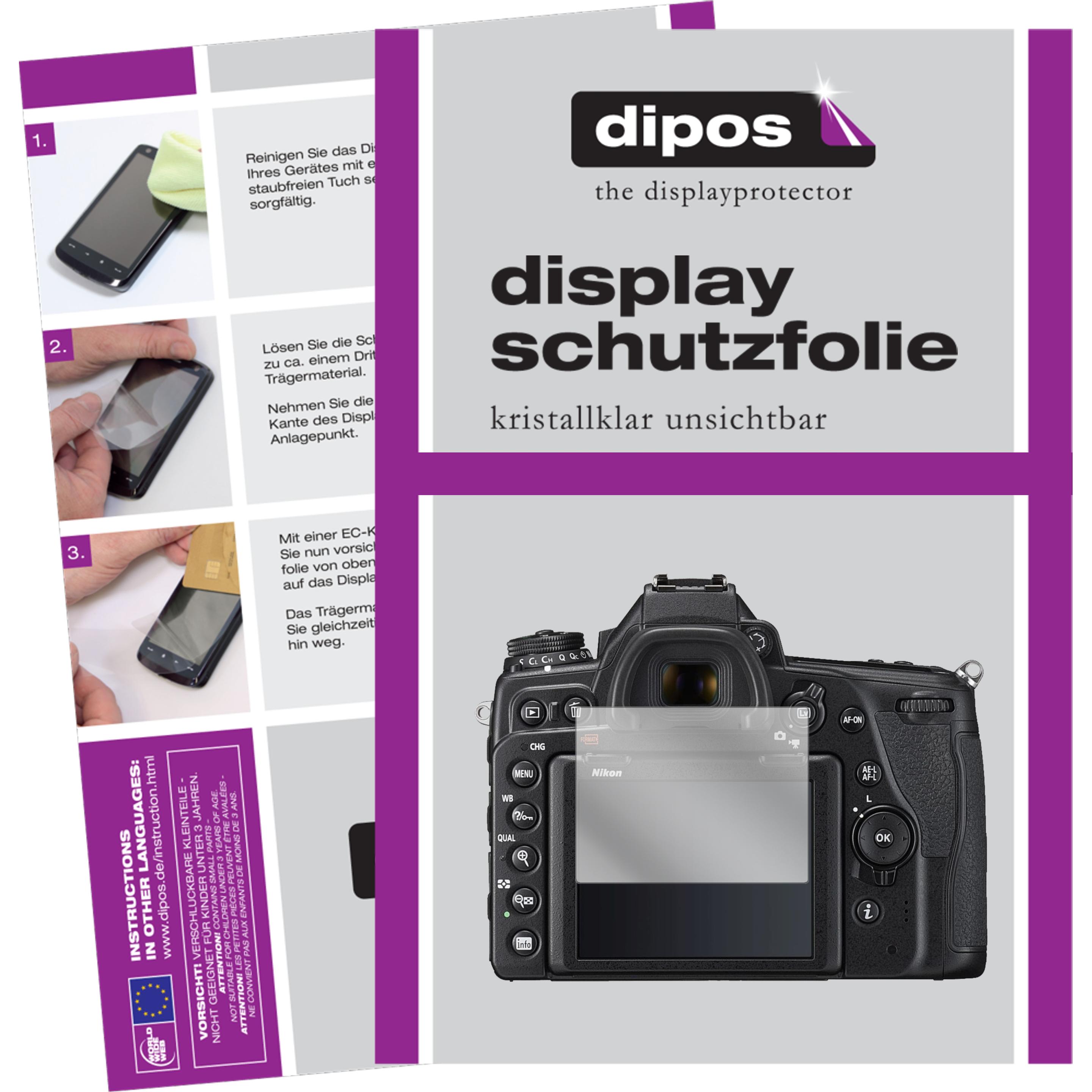 Dipos Displayschutzfolie Crystalclear (Displayschutz, Nikon D780), Kameraschutz, Transparent