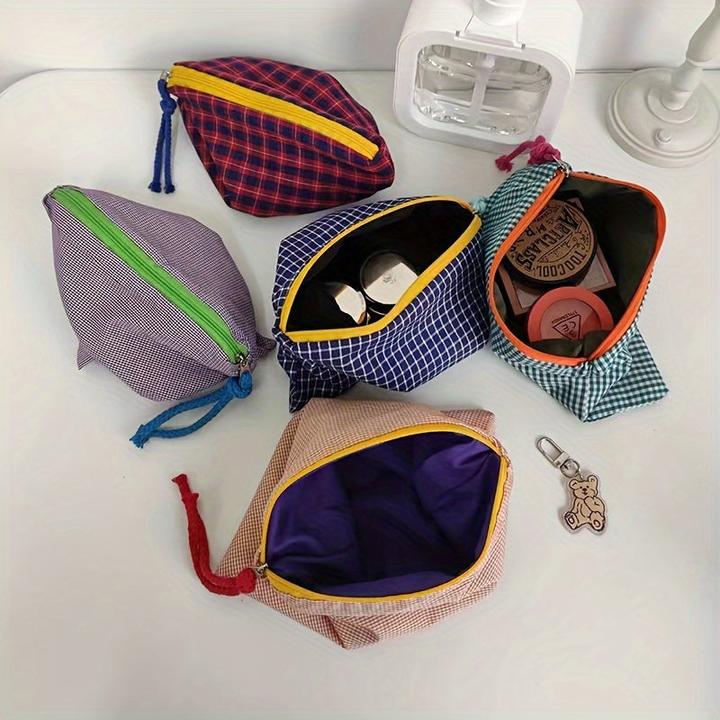 Immagine prodotto Only-Bags.Store Borsa per il trucco retrò a colori, portamonete multifunzione di grande capacità con