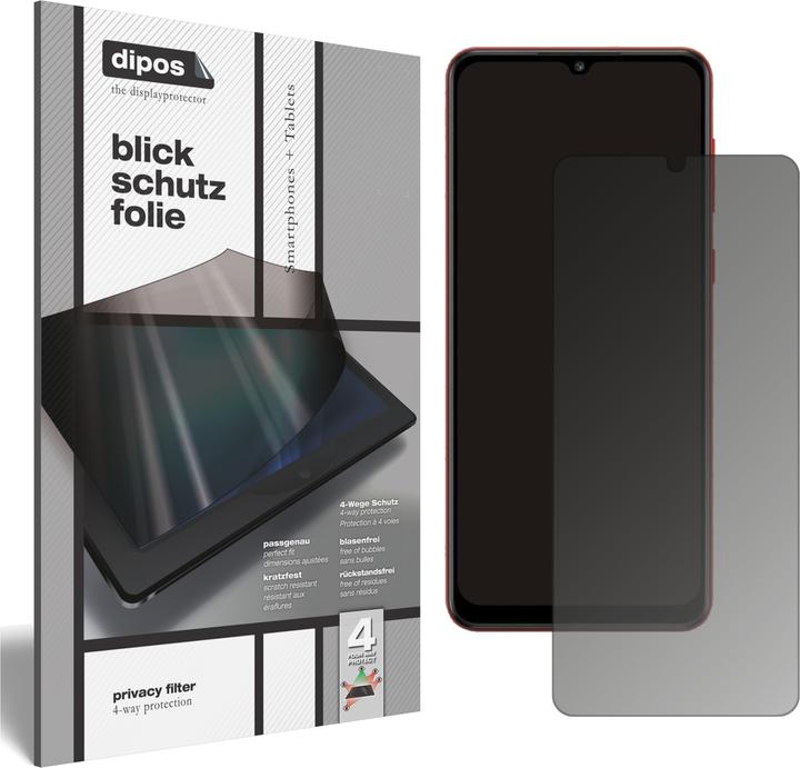 Dipos Blickschutzfolie 4-Way Privacy (1 Stück, Samsung Galaxy A02s)