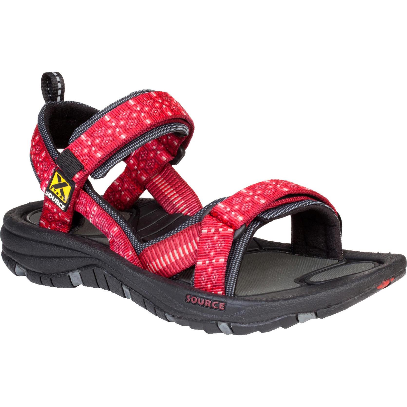 Source, Damen, Sandalen, Damen Gobi Sandale, Rot, (41)