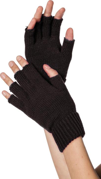 Produktbild Boland Fingerlose Stoffhandschuhe schwarz