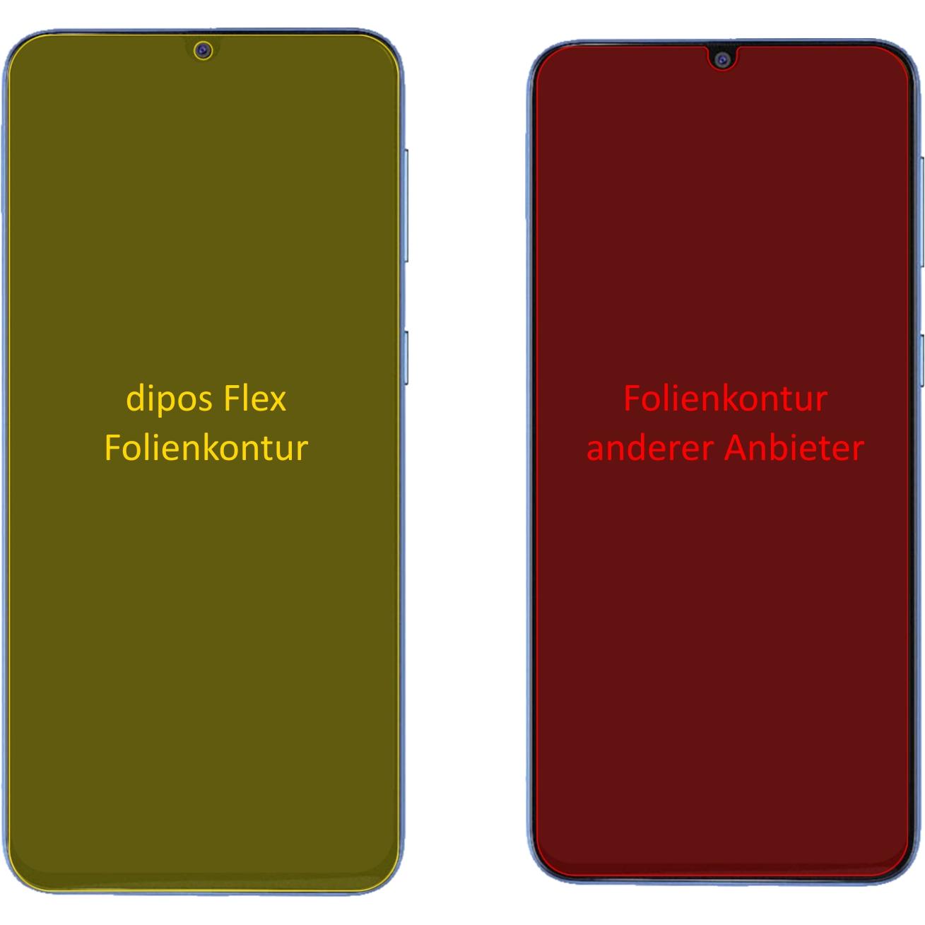 Thumbnail - Dipos Displayschutzfolie Full-Cover 3D (2 Stück, Samsung Galaxy M31 Prime), Smartphone Schutzfolie, Transparent