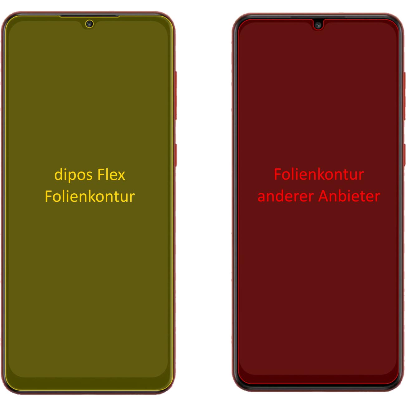 Thumbnail - Dipos Displayschutzfolie Full-Cover 3D (3 Stück, Samsung Galaxy M02s), Smartphone Schutzfolie, Transparent