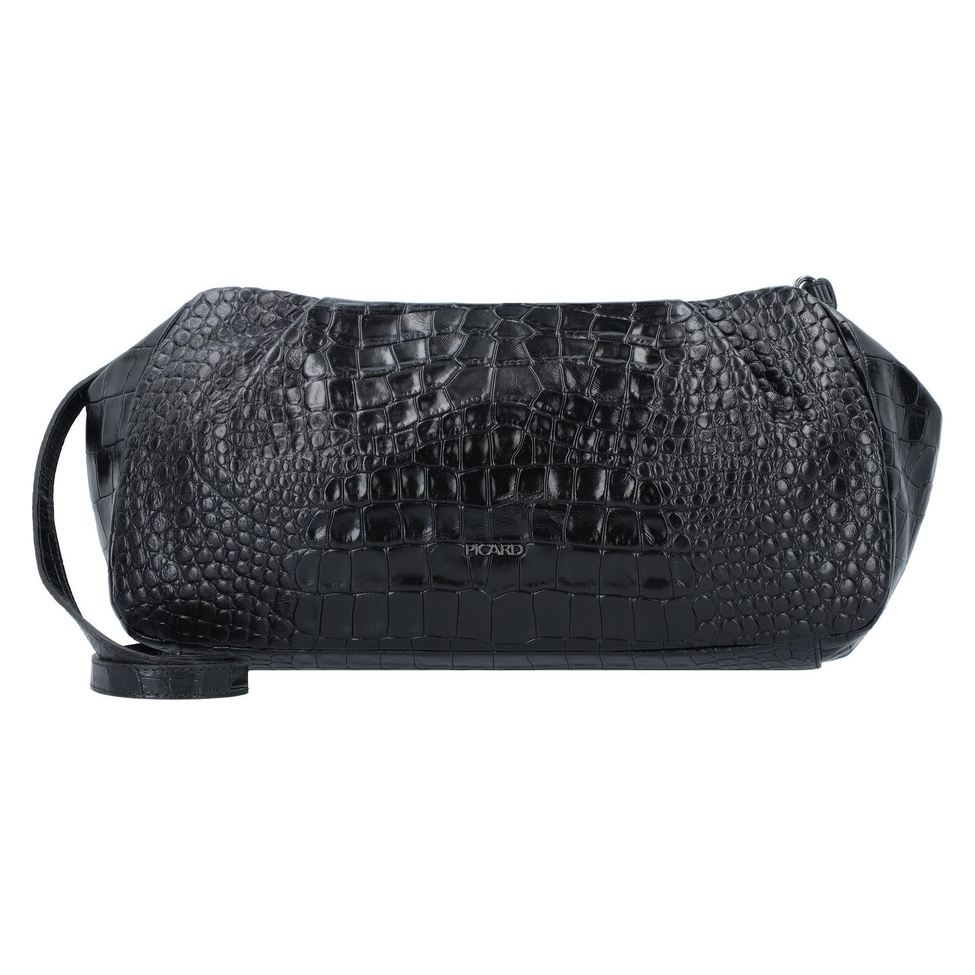 Picard, Damen, Handtasche, Mara River Umhängetasche Leder 33 Cm, Schwarz