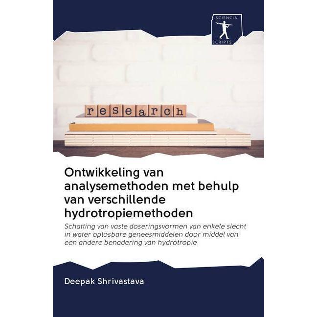 Ontwikkeling van analysemethoden met behulp van verschillende hydrotropiemethoden, Fachbücher von Deepak Shrivastava