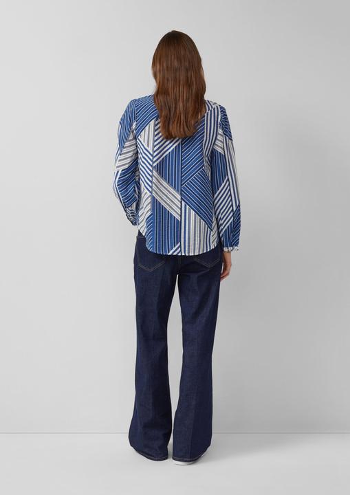 Immagine prodotto s.Oliver Bluse Viskosebluse mit Raffung und All-over-Print (46)