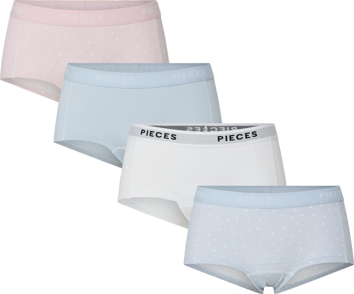 Immagine prodotto Pieces Pclogo Lady 4 Pack Aop/Solid Noos Bc (XL, confezione da 4)