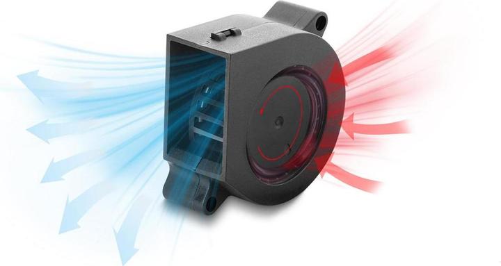 Produktbild Delock Radiallüfter / Lüftergebläse 12 V DC 40 x 40 x 20 mm mit 3-Pin Lüfteranschluss, schwarz (40 mm)