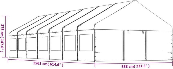 Actual product image vidaXL Madeleine (588 cm)
