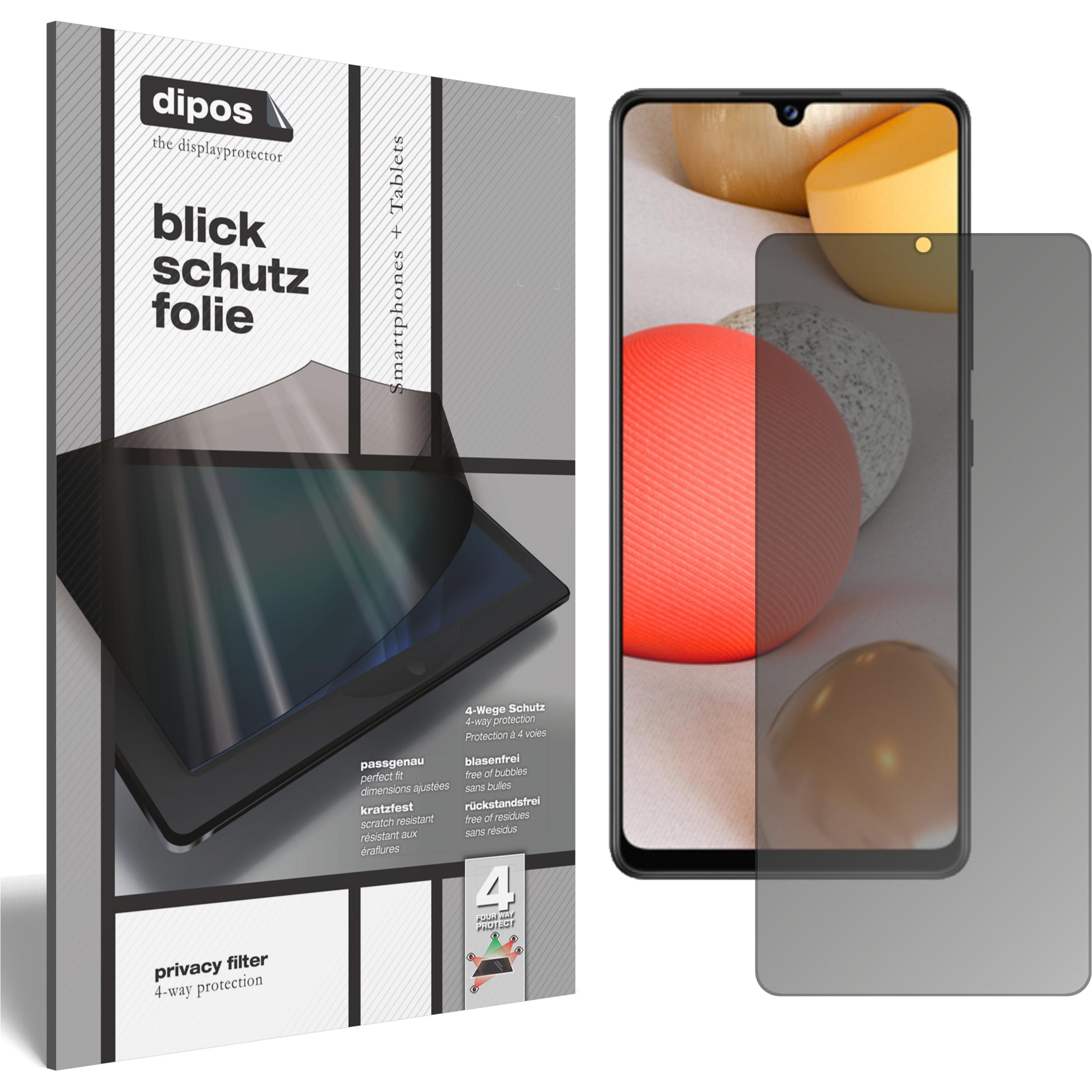 Dipos Blickschutzfolie 4-Way Privacy (1 Stück, Samsung Galaxy A42 5G), Smartphone Schutzfolie, Transparent