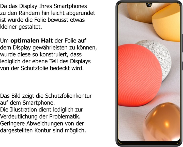 Actual product image Dipos Screen Protector 4-Way Privacy (1 Piece, Samsung Galaxy A42 5G)