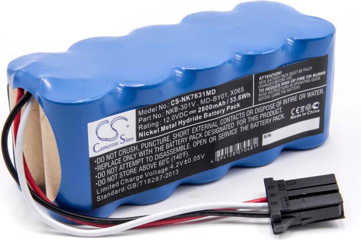 Produktbild XCell Medizintechnik-Akku als Ersatz für X065 - 2800mAh, 12V, NiMH (12 V, 2800 mAh)