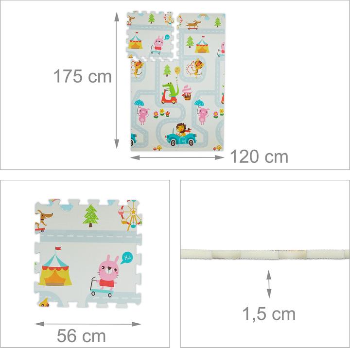 Produktbild Relaxdays Puzzlematte (120 x 175 x 1.5 cm)