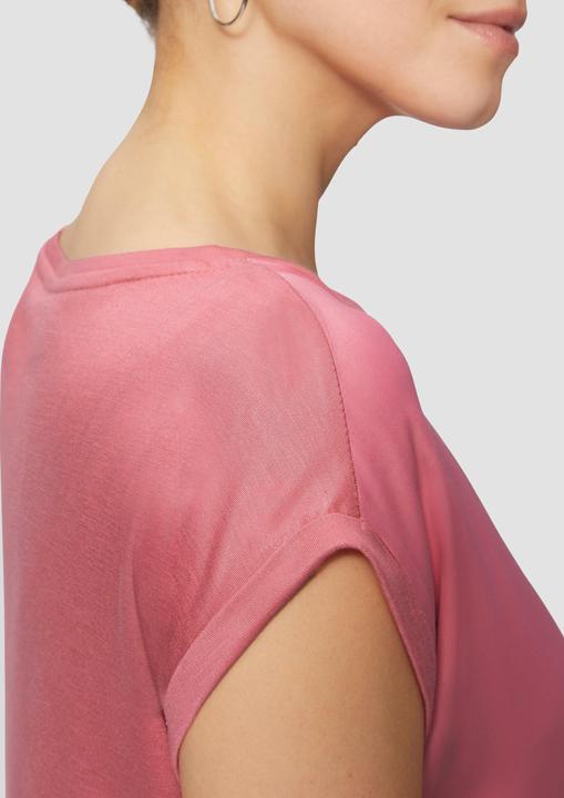 Produktbild S.Oliver T-Shirt Fabricmix-Jerseyshirt in schimmernder Optik (42)