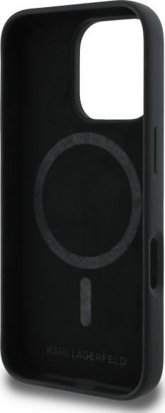 Produktbild Karl Lagerfeld KLHMP16XSKCHPPLK iPhone 16 Pro Max czarny/black HC MagSafe Sil Double Heads Print (Apple iPhone 16 Pro Max)