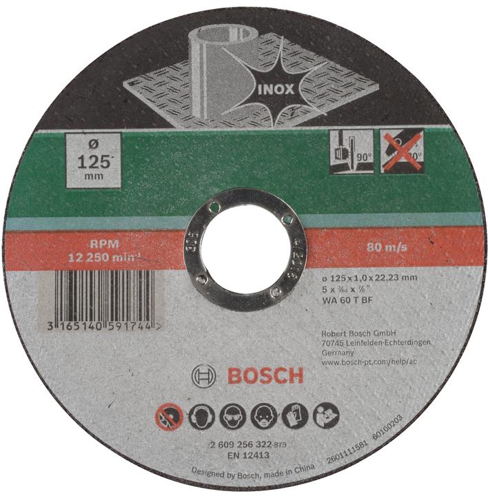 Produktbild Bosch Zubehör Trennscheibe gerade, Inox D= 125 mm Dicke= 1,0 mm