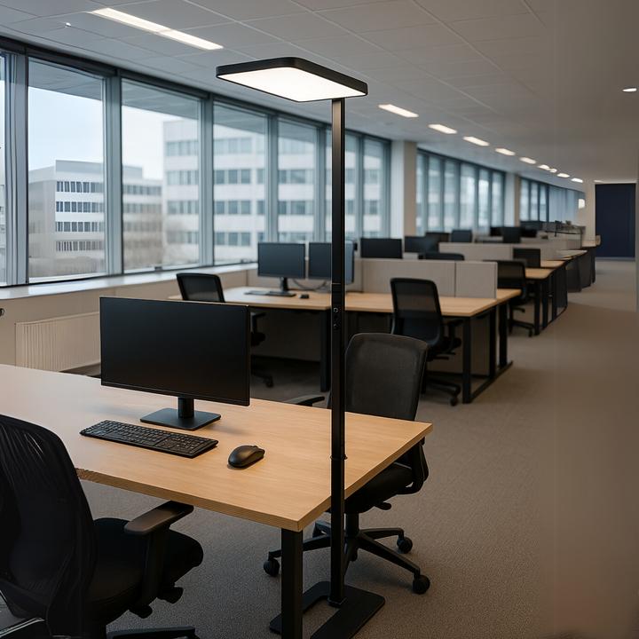 Actual product image Luxula LED Büro-Stehleuchte, Up/Down, schwarz (7000 lm)