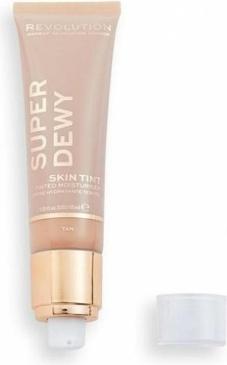 Actual product image Makeup Revolution Face Superdewy Tinted Moisturiser Tan 55 Ml