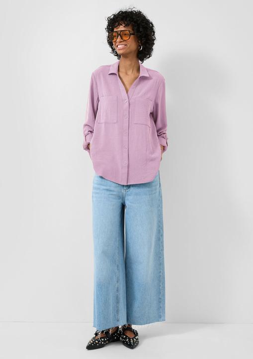 Produktbild s.Oliver Bluse Bluse mit Turn-up (34)