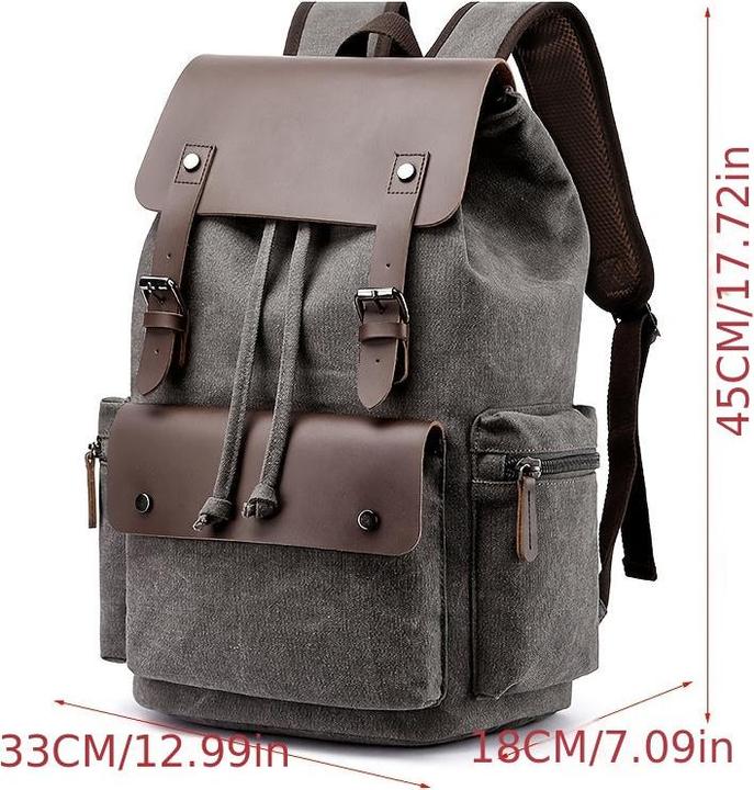 Produktbild Only-Bags.Store Trendy Retro Canvas Computer Tasche Rucksack, Student School Bag, Retro Casual Backpack, Strong