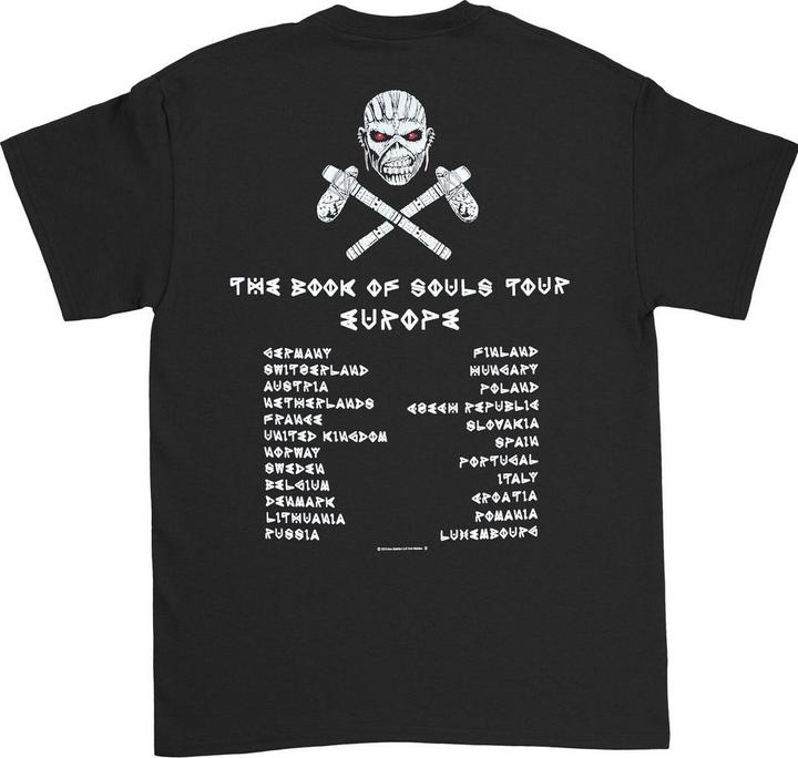 Produktbild Music Brand Book Of Souls European Tour V.2 TShirt (XXL)