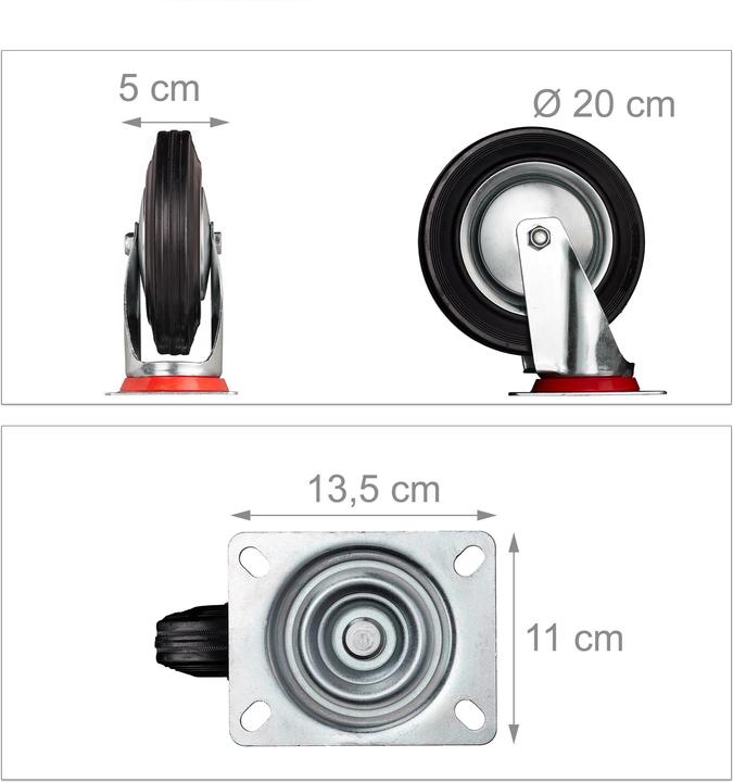 Immagine prodotto Relaxdays ruote-girevoli (400 kg)