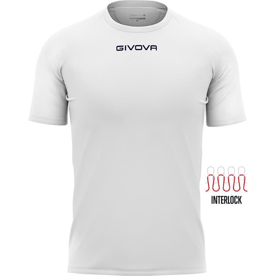 Givova, Herren, Sportshirt, kindertrikot capo (XS), Weiss, XS