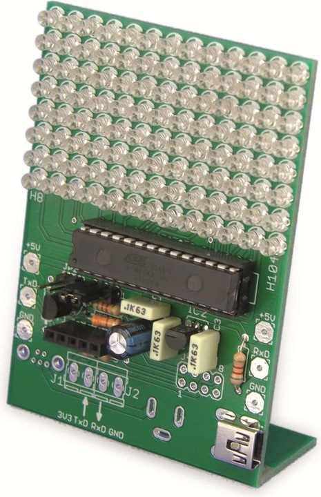 Produktbild Pollin Electronic Bausatz programmierbare LED-Laufschrift V1.0