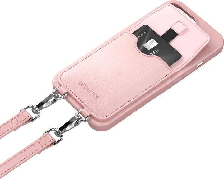 Produktbild Urbany's Necklace Case Handykette+ iPhone 16 Cotton Candy