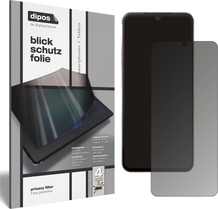 Pellicola Privacy Dipos Per LG Velvet 4G - Protezione 4 Lati - Made In Germany