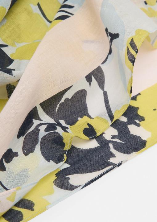 Actual product image Comma Tuch Floral gemusterter Loop-Schal aus Baumwolle