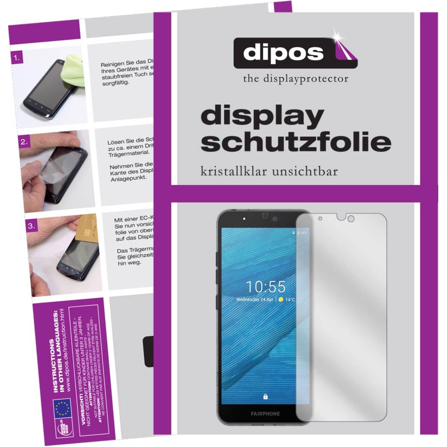 Dipos Displayschutzfolie Crystalclear (5 Stück, OnePlus 3), Smartphone Schutzfolie, Transparent