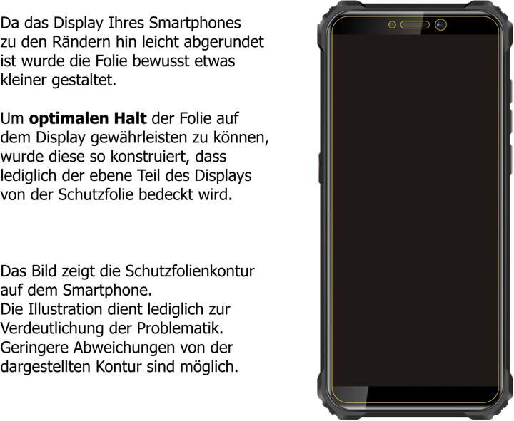 Actual product image Dipos Screen Protector Crystalclear (2 pcs., Oukitel WP5 Pro)