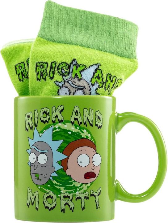 Image du produit Rick And Morty - Ensemble mug et chaussettes (325 ml, 1 x)