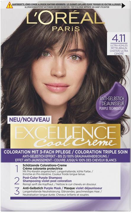 Immagine prodotto L'Oréal Paris Excellence Cool Crème (45600 Marrone medio ultra freddo)