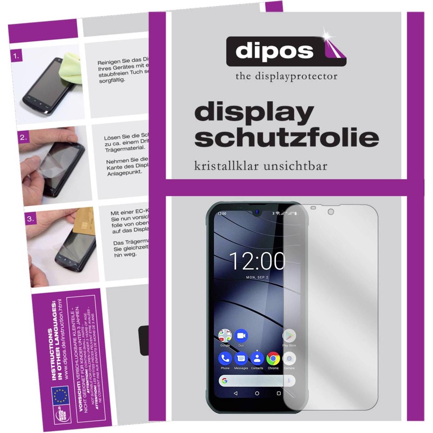 Dipos Displayschutzfolie Crystalclear (2 Stück, Gigaset GX290 Plus), Smartphone Schutzfolie, Transparent
