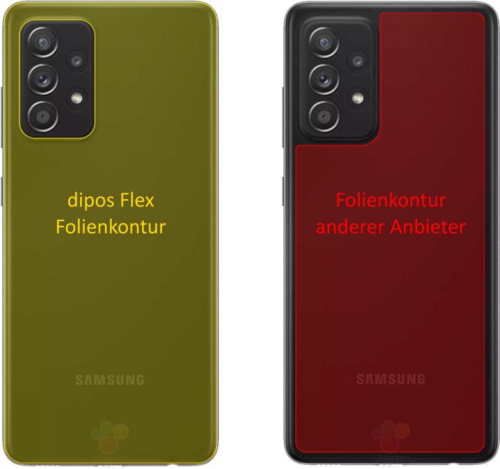 Produktbild Dipos Displayschutzfolie Full-Cover 3D (Samsung Galaxy A52 5G)