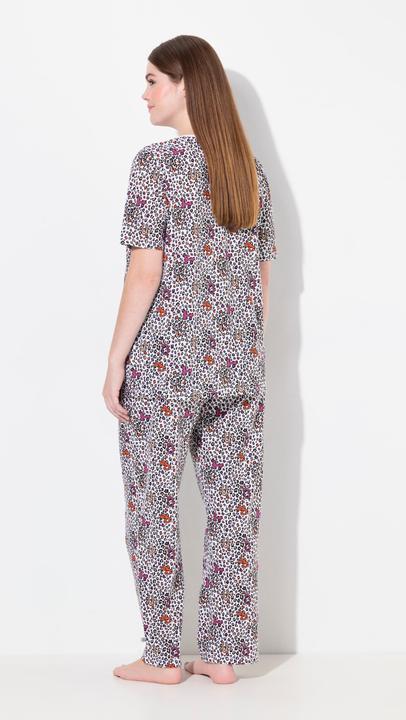 Produktbild TruYou Pyjama, Leomuster, V-Ausschnitt, Halbarm (50, 52)